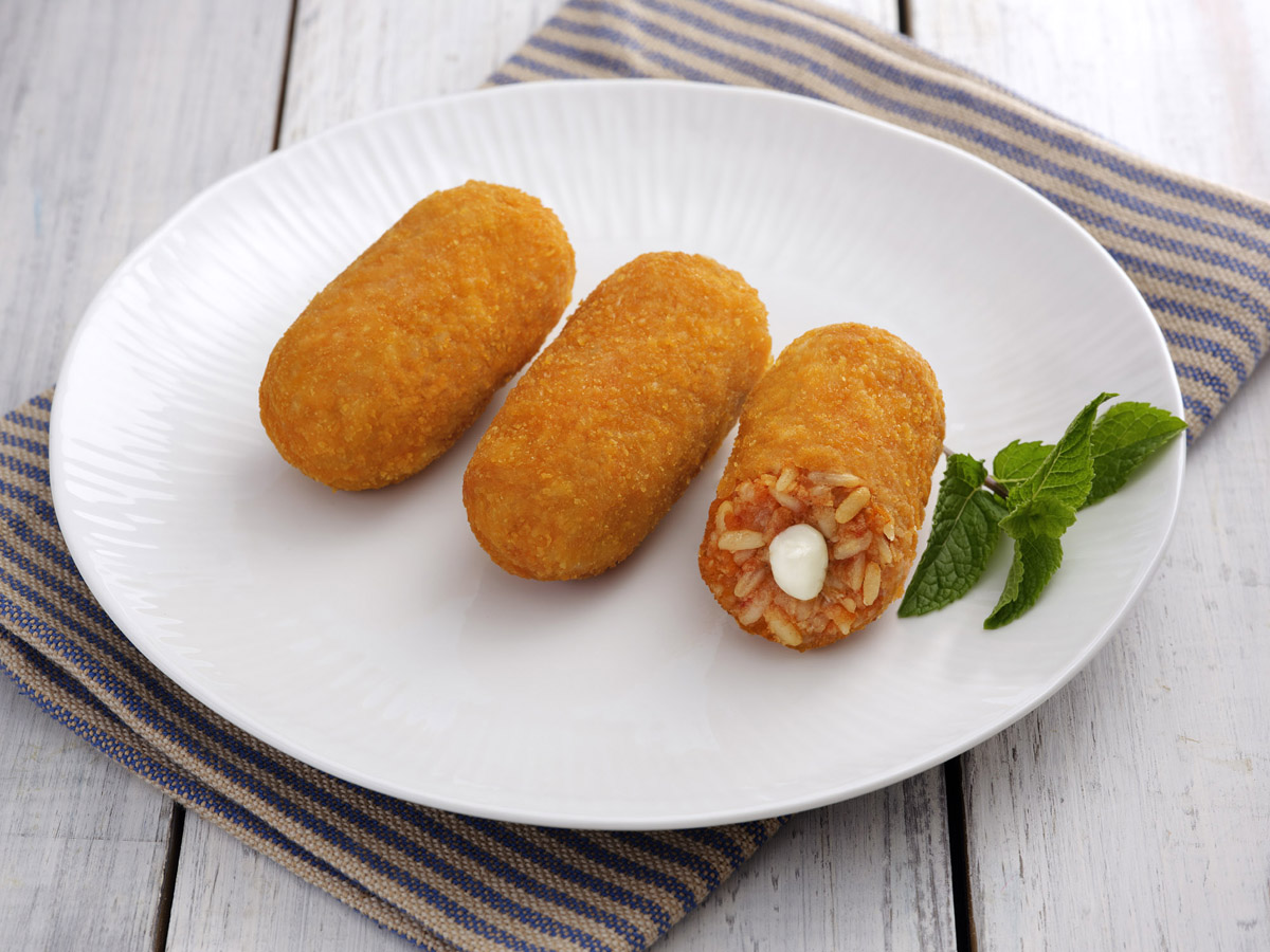 Supplì con mozzarella