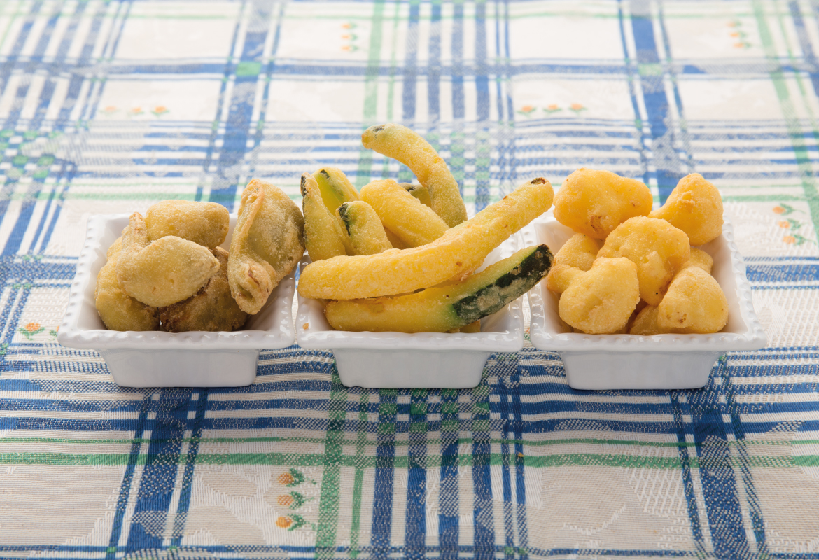 Fritto misto di verdure pastellate